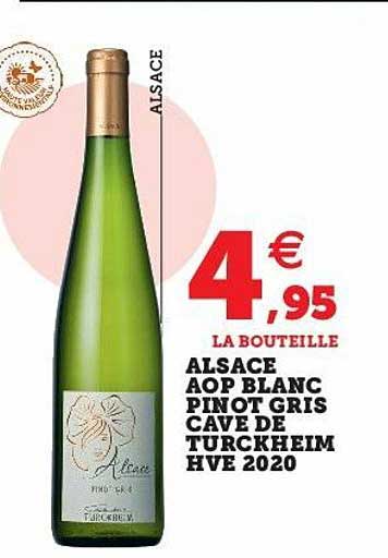 alsace aop blanc pinot gris cave de turckheim hve 2020