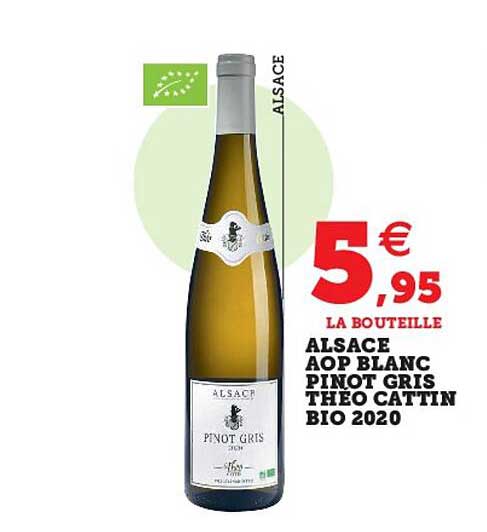 alsace aop blanc pinot gris théo cattin bio 2020