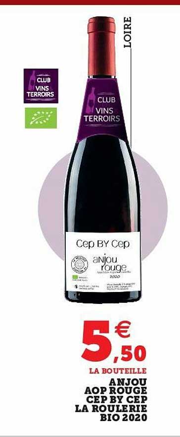 anjou aop rouge cep by cep la roulerie bio 2020