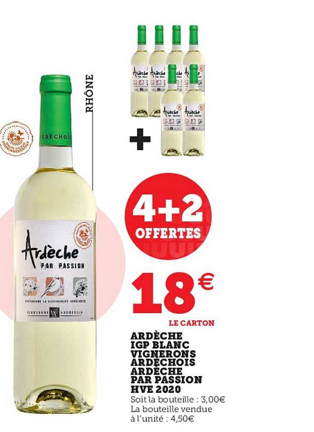 ardèche igp blanc vignerons ardèchois ardèche par passion hve 2020