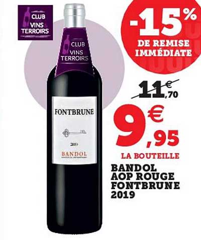 bandol aop rouge fontbrune 2019