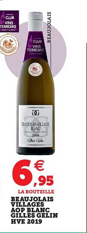 beaujolais villages aop blanc gilles gelin hve 2019