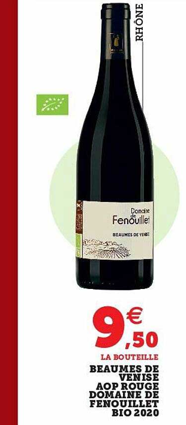 beaumes de venise aop rouge domaine de fenouillet bio 2020