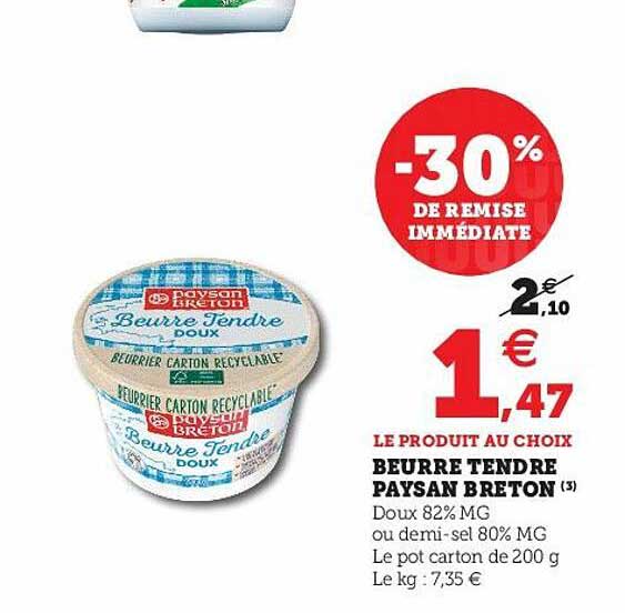 beurre tendre paysan breton