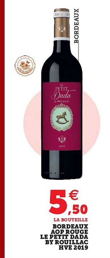 bordeaux aop rouge le petit dada by rouillac hve 2019