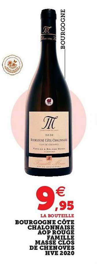 bourgogne côte chalonnaise aop rouge famille masse clos de chenoves hve 2020