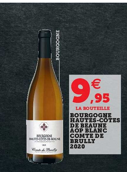 bourgogne hautes-côtes de beaune aop blanc comte de brully 2020