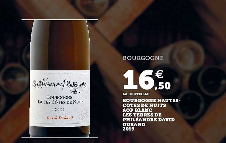 bourgogne hautes-côtes de nuits aop blanc les terres de philéandre david duband 2019