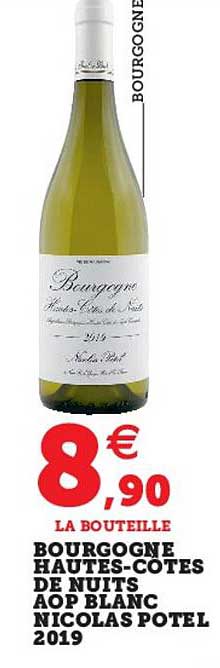 bourgogne hautes-côtes de nuits aop blanc nicolas potel 2019