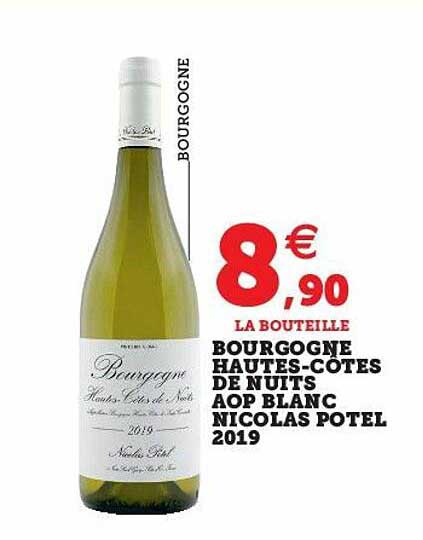 bourgogne hautes-côtes de nuits aop blanc nicolas potel 2019