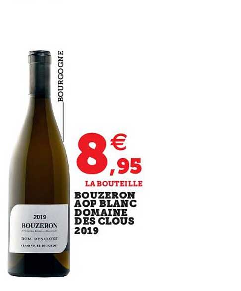 bouzeron aop blanc domaine des clous 2019