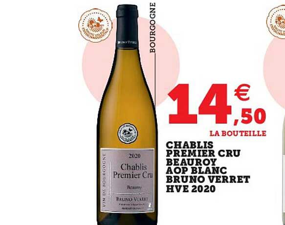 chablis premier cru beauroy aop blanc bruno verret hve 2020