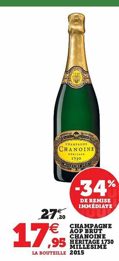 Champagne Aop Brut Chanoine Héritage 1730 Millésime 2015