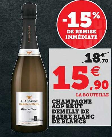 champagne aop brut demilly de baere blanc de blancs