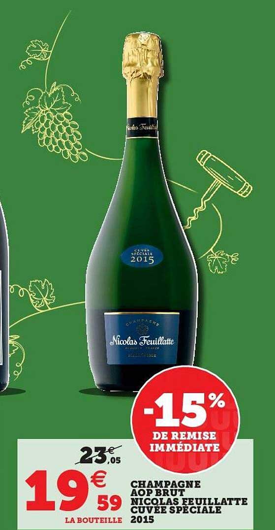champagne aop brut nicolas feuillatte cuvée spéciale 2015