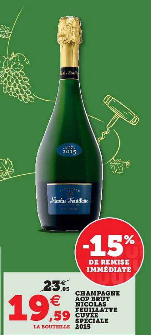 champagne aop brut nicolas feuillatte cuvée spéciale 2015