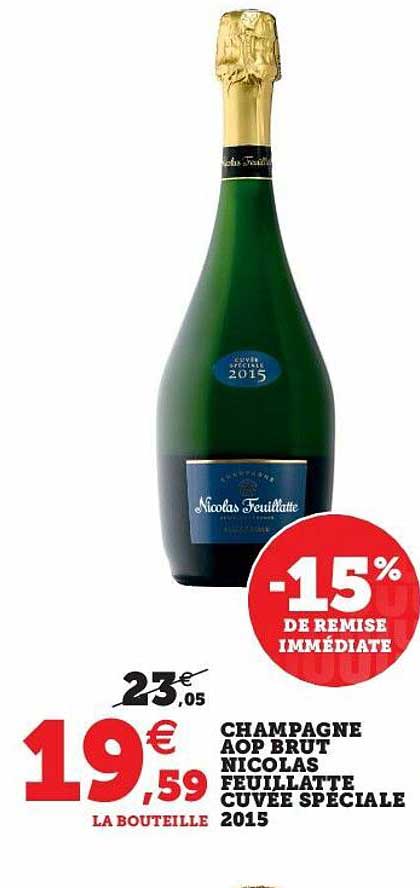 champagne aop brut nicolas feuillatte cuvée spéciale 2015