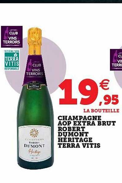 champagne aop extra brut robert dumont héritage terra vitis