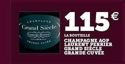 champagne aop laurent perrier grand siècle grande cuvée