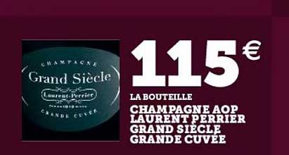 champagne aop laurent perrier grand siècle grande cuvée