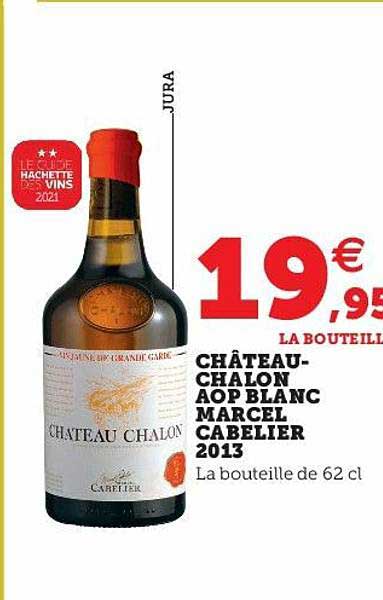 château-chalon aop blanc marcel cabelier 2013