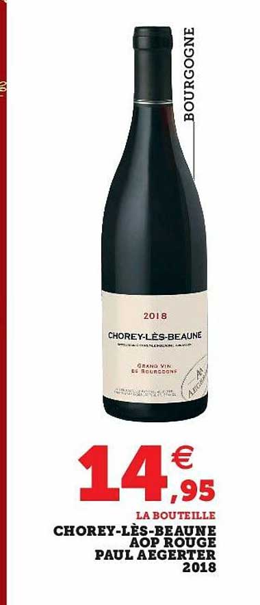 chorey-lès-beaune aop rouge paul aégerter 2018