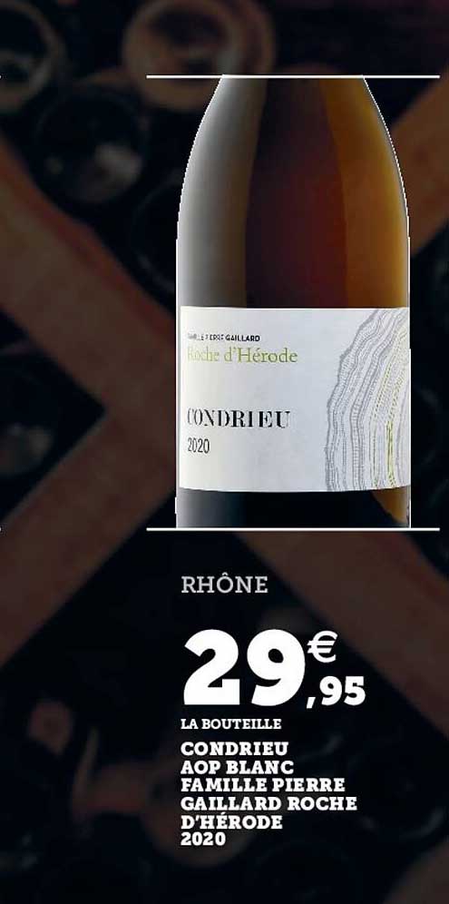 condrieu aop blanc famille pierre gaillard roche d'hérode 2020