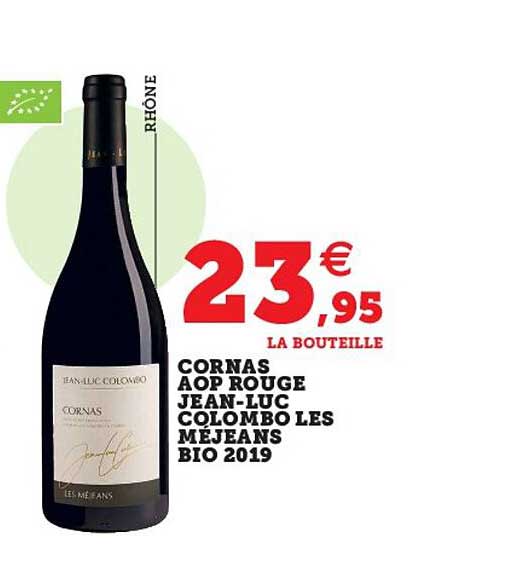 cornas aop rouge jean-luc colombo les méjeans bio 2019