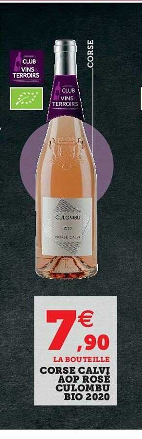 corse calvi aop rosé culombu bio 2020
