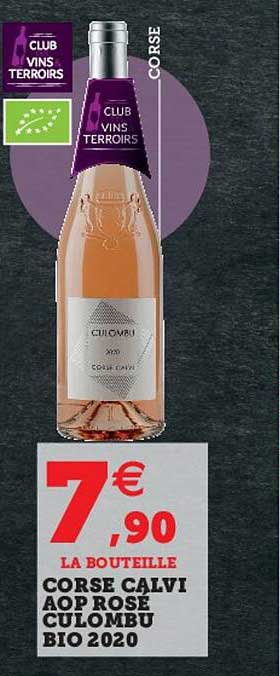 corse calvi aop rosé culombu bio 2020