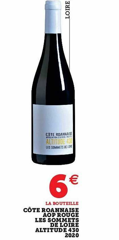 côte roannaise aop rouge les sommets de loire altitude 430 2020