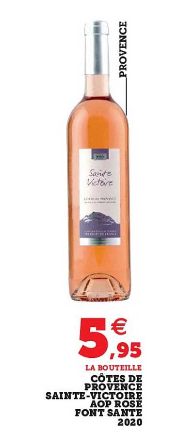 côtes de provence sainte-victoire aop rose font sante 2020