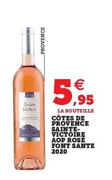côtes de provence sainte-victoire aop rosé font santé 2020