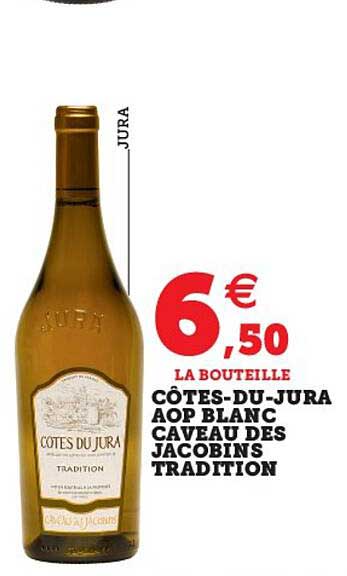 côtes-du-jura aop blanc caveau des jacobins tradition