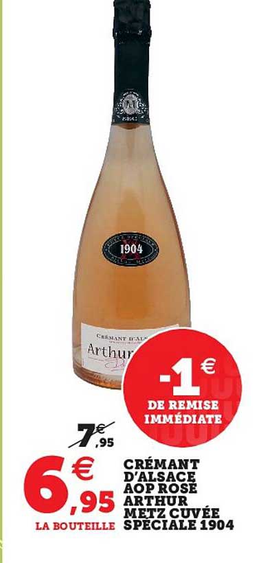 Crémant D'alsace Aop Rosé Arthur Metz Cuvée Spéciale 1904