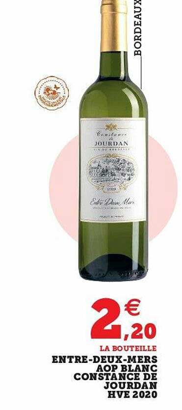 Entre-deux-mers Aop Blanc Constance De Jourdan Hve 2020