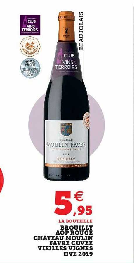fbroully aop rouge château moulin favre cuvée vieilles vignes hve 2019