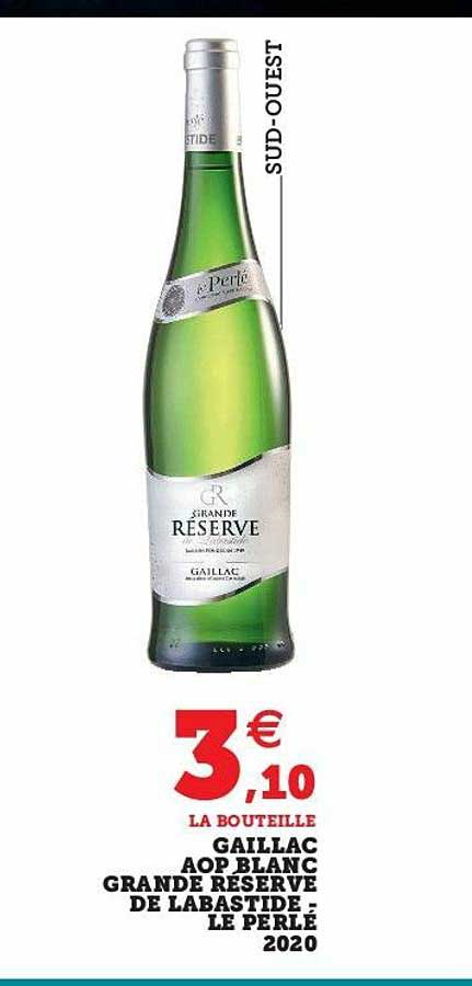 Gaillac Aop Blanc Grande Réserve De Labastide - Le Perlé 2020