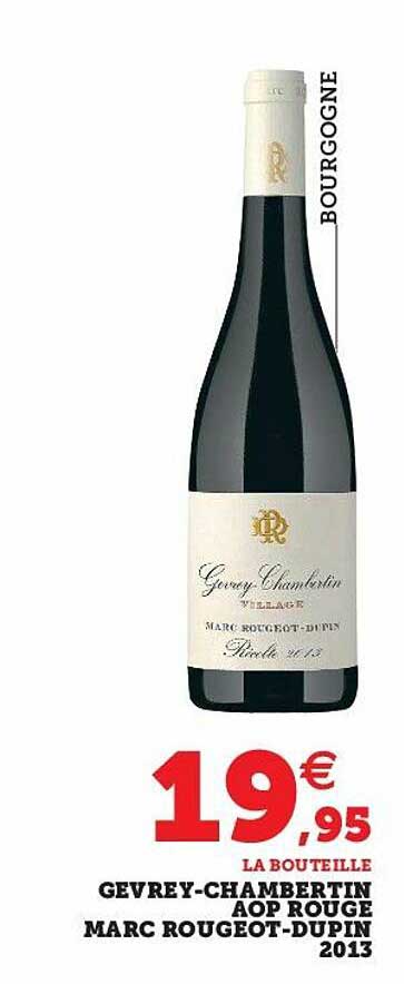 Gevrey-chambertin Aop Rouge Marc Rougeot-dupin 2013