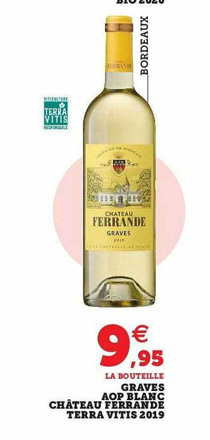 graves aop blanc château ferrande terra vitis 2019