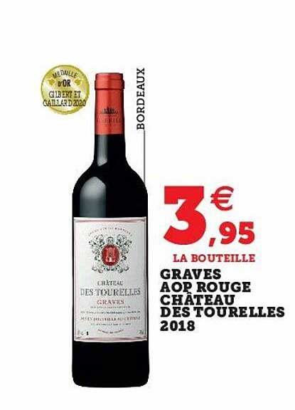 graves aop rouge château des tourelles 2018