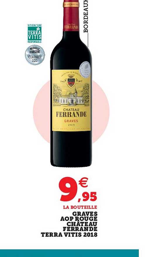 graves aop rouge château ferrande terra vitis 2018