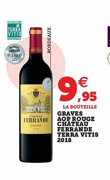 graves aop rouge château ferrande terra vitis 2018