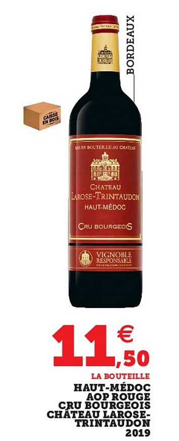 haut-médoc aop rouge cru bourgeois château larose-trintaudon 2019