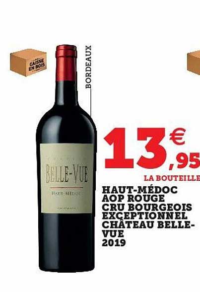 haut-médoc aop rouge cru bourgeois exceptionnel château belle-vue 2019