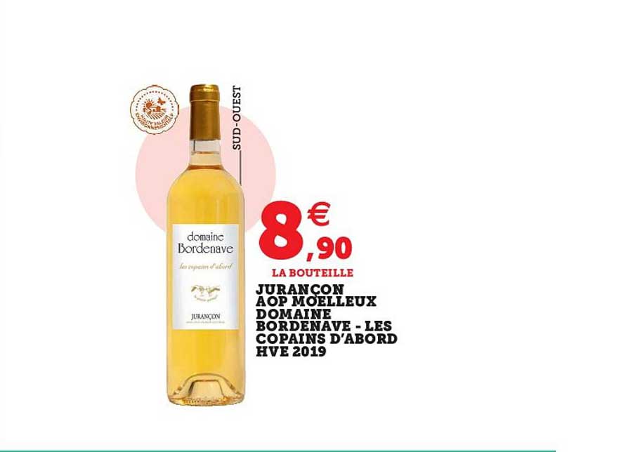 jurançon aop moelleux domaine bordenave - les copains d'abord hve 2019