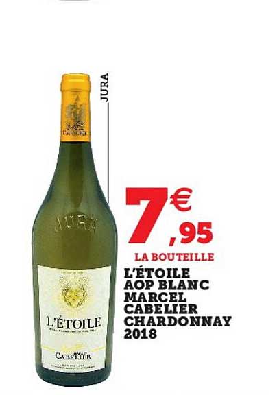l'étoile aop blanc marcel cabelier chardonnay 2018