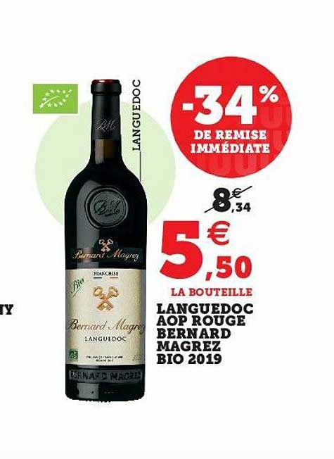 languedoc aop rouge bernard magrez bio 2019