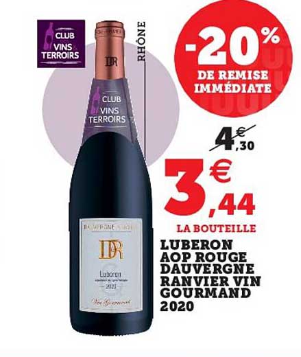 luberon aop rouge dauvergne ranvier vin gourmand 2020