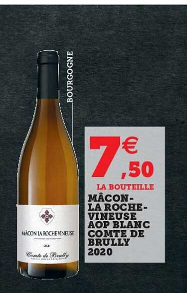 Mâcon-la Roche-vineuse Aop Blanc Comte De Brully 2020